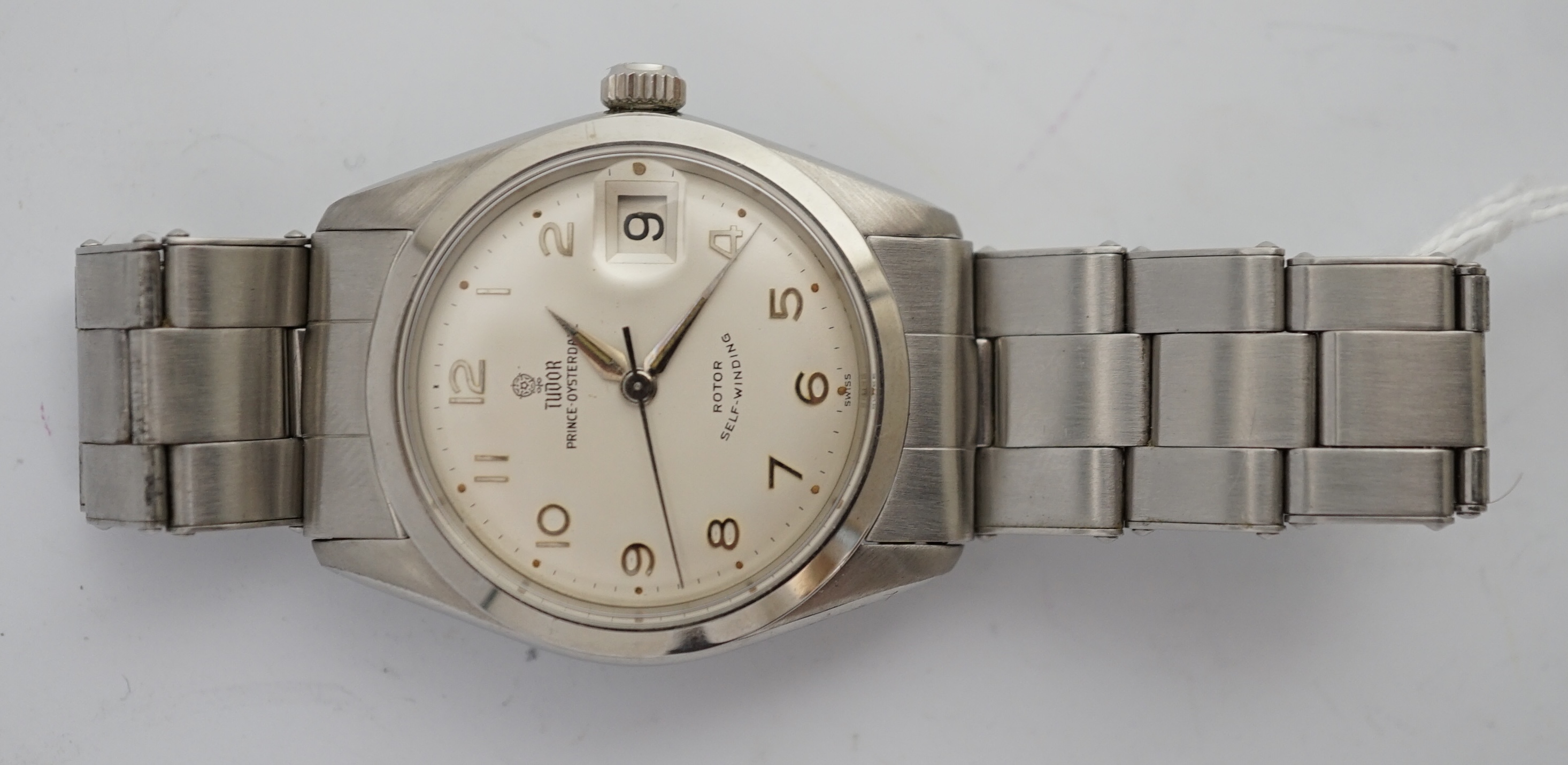 A gentleman's 1980's? steel Tudor Prince Oysterdate self-winding wrist watch